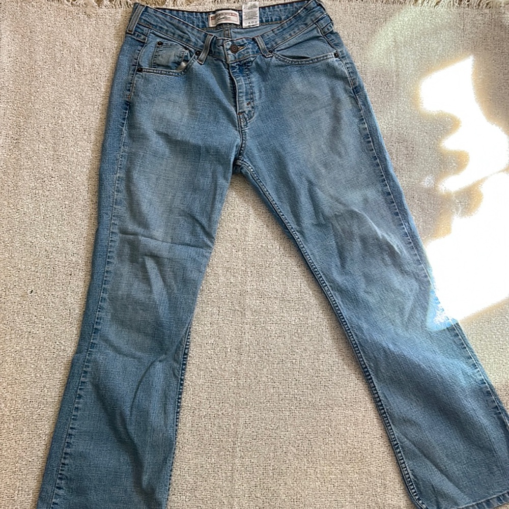 Levi Strauss Wide Leg Light Wash Jeans Sz10